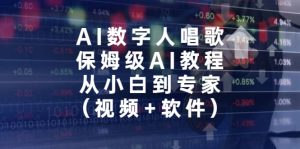 AI数字人唱歌，保姆级AI教程，从小白到专家（视频+软件）-逍遥游