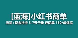 2023蓝海项目【小红书商单】流量+现金扶持，快速千粉，长期稳定，最强蓝海-逍遥游