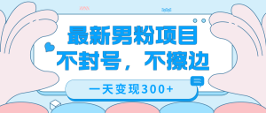 最新男粉变现,不擦边,不封号,日入300+(附1360张美女素材)-逍遥游