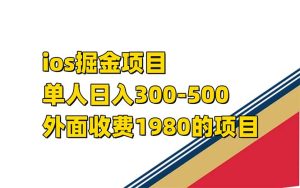 iso掘金小游戏单人 日入300-500外面收费1980的项目【揭秘】-逍遥游
