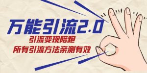 绅白·万能引流2.0，引流变现陪跑，所有引流方法亲测有效-逍遥游