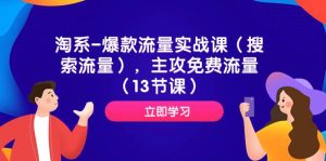 淘系-爆款流量实战课（搜索流量），主攻免费流量（13节课）-逍遥游