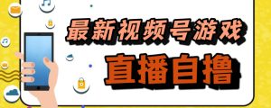 新玩法!视频号游戏拉新自撸玩法,单机50+-逍遥游