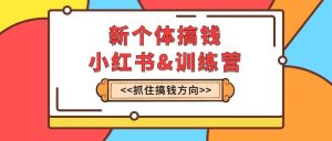 新个体·搞钱-小红书训练营：实战落地运营方法，抓住搞钱方向，每月多搞2w+-逍遥游