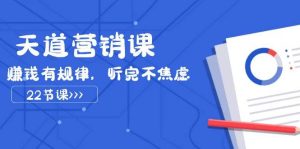 天道-营销课2023,赚钱有规律,听完不焦虑(22节课)-逍遥游