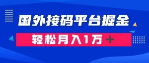 通过国外接码平台掘金卖账号： 单号成本1.3，利润10＋，轻松月入1万＋-逍遥游