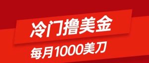 冷门撸美金项目：只需无脑发帖子，每月1000刀，小白轻松掌握-逍遥游