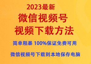 微信视频号视频下载方法（2023最新），亲情奉送『无需付费任意下载』，100%保证免费可用-逍遥游