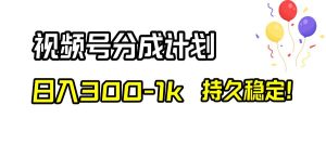 视频号分成计划，日入300-1k，持久稳定！-逍遥游