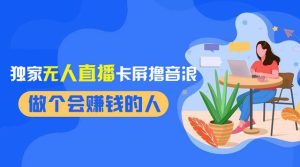 2024独家无人直播卡屏撸音浪，12月新出教程，收益稳定，无需看守 日入1000+-逍遥游