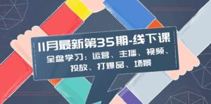 11月最新-35期-线下课：全盘学习：运营、主播、视频、投放、打爆品、场景-逍遥游