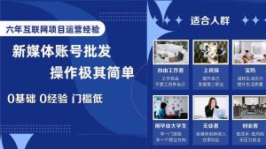 自媒体账号批发,看我怎么一天赚1个W,超简单-逍遥游