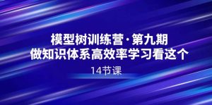 模型树特训营·第九期，做知识体系高效率学习看这个（14节课）-逍遥游