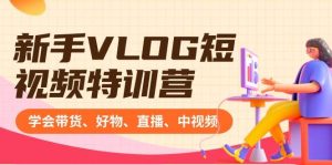 新手VLOG短视频特训营：学会带货、好物、直播、中视频、赚Q方法（16节课）-逍遥游
