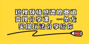 短视频情感婆媳赛道变现分享课，一条龙实操玩法分享给你-逍遥游