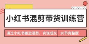 小红书混剪带货训练营，通过小红书搬运混剪，实现成交（10节课完结版）-逍遥游