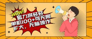 2024最新玩法，磁力单机100+，无脑操作，可无限扩大。别再错失机会了!!!-逍遥游