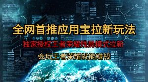 【全网首发】腾讯应用宝王者荣耀残局模式拉新赛道,轻松日如1000+-逍遥游