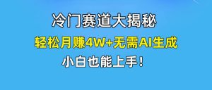 快手无脑搬运冷门赛道视频“仅6个作品 涨粉6万”轻松月赚4W+-逍遥游