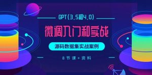GPT(3.5和4.0)微调入门和实战，源码数据集实战案例（8节课+资料）-逍遥游