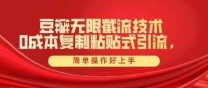 豆瓣无限截流创业粉,一键操作,卷死同行,简单操作好上手附赠全套工具-逍遥游