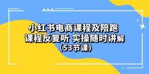 小红书电商课程陪跑课 课程反复听 实操随时讲解 （53节课）-逍遥游