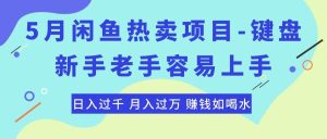最新闲鱼热卖项目-键盘，新手老手容易上手，日入过千，月入过万，赚钱…-逍遥游