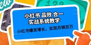 小红书 品效 合一实战系统教学:小红书爆发增长,实现月销百万 (59节)-逍遥游