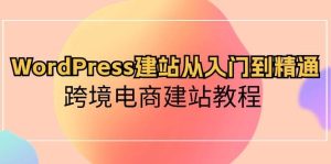 WordPress建站从入门到精通，跨境电商建站教程-逍遥游