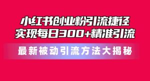 小红书创业粉引流捷径!最新被动引流方法大揭秘,实现每日300+精准引流-逍遥游