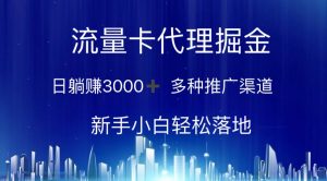 流量卡代理掘金 日躺赚3000+ 多种推广渠道 新手小白轻松落地-逍遥游
