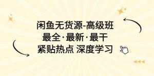 闲鱼无货源-高级班，最全·最新·最干，紧贴热点 深度学习（17节课）-逍遥游