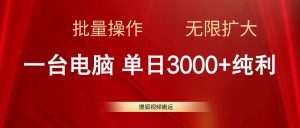 搜狐视频搬运,一台电脑单日3000+,批量操作,可无限扩大-逍遥游