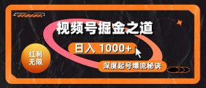 红利无限!视频号掘金之道,深度解析起号爆流秘诀,轻松实现日入 1000+!-逍遥游