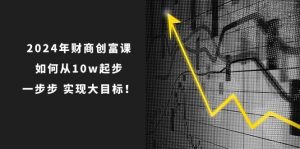 2024年 财商-创富课：如何从10w起步，一步步 实现大目标！-逍遥游