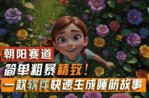 利用一款软件5分钟一条爆款睡前故事，简单粗暴精致！小白月入2w+-逍遥游