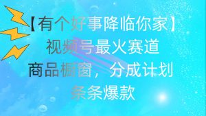 有个好事 降临你家：视频号最火赛道，商品橱窗，分成计划 条条爆款，每…-逍遥游