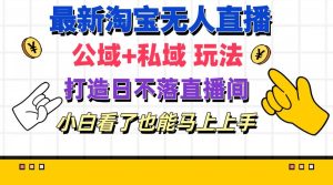 最新淘宝无人直播 公域+私域玩法打造真正的日不落直播间 小白看了也能…-逍遥游