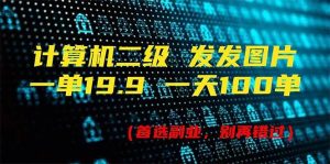 计算机二级，一单19.9 一天能出100单，每天只需发发图片（附518G资料）-逍遥游