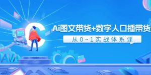 Ai 图文带货+数字人口播带货，从0~1实战体系课（43节）-逍遥游